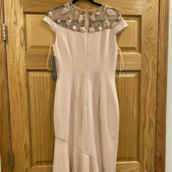 THEIA Embellished Yoke Mermaid Gown - Picture 7 of 16